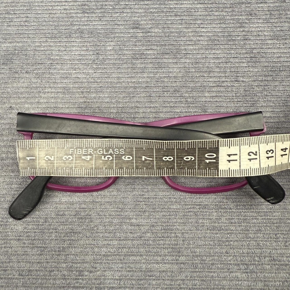 Carraro Eyewear Design 153 Purple Black Rectangular Y2k Frames Italy 55-15-140 - Picture 14 of 14